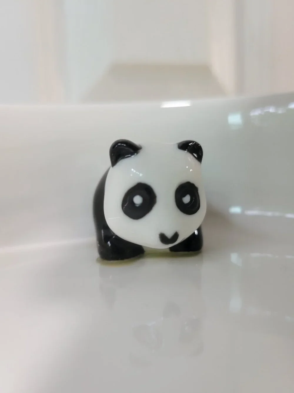 Honest Goods Pair of Bamboo 3D Ceramic Panda 6.5